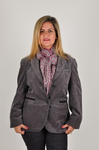 Blazer Veludo Casual Forrado -J1077