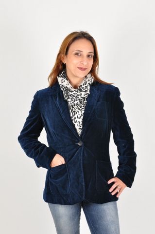 Blazer Veludo Chique Forrado -J1092