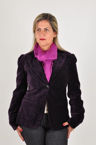Blazer Veludo Chique Forrado -J1085